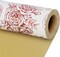 Reversible Floral Wrapping Paper Roll – 17” x 33 ft, Rose Gold Foil Design for Women, Girls, Weddings, Mother’s Day, Bridal Showers & Birthdays